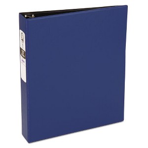 Avery Economy Non-View Binder with Round Rings, 3 Rings, 1.5" Capacity, 11 x 8.5, Blue, (3400) - 1 of 4