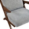 Grungis Chenille Accent Chairs,Living Room Chairs with Reversible Back,Comfy Chairs for Living Room,Bedroom,Gray+Brown - 4 of 4