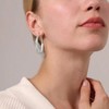 Hypoallergenic Hoop Earrings, Lightweight Large 30/40/50mm Fashionable Temperament and Popular Styles - 2 of 4