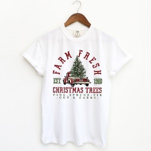 Simply Sage Market Women's Farm Fresh Cut and Carry Short Sleeve Garment Dyed Tee - 1 of 4