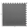 Fleming Supply Cushioned Nonslip Interlocking Foam Floor Tiles – 24" x 24" x 0.375", Gray, 6-pack - 3 of 4