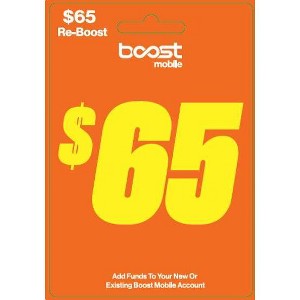 Boost Mobile Phone Gift Card SPC V1 $65 - 1 of 1