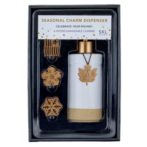 SKL Home Seasonal Charm Lotion Dispenser White - 1 of 2