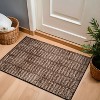 World Rug Gallery Bohemian Stripe Lines Shag Rug – White – Easy to Clean, Medium Pile – Perfect for Living Room, Bedroom, or Entryway - 2 of 4