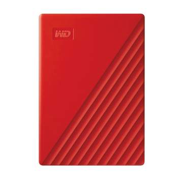 Western Digital My Passport 5TB USB 3.2 (Gen 1 Type-A) 2.5" Portable External Hard Drive - Red