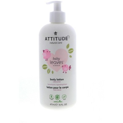 Attitude Baby Leaves Body Lotion, Fragrance Free, 16 oz