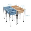 ECR4Kids 4-Station Sand and Water Adjustable Play Table - 2 of 4