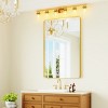 Wall-Mounted Mirror Rectangle Bathroom Vanity Mirrors Framed Mirrors Aluminum Framed Bathroom Mirror - 4 of 4