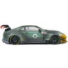 2022 Nissan GT-R (R35) RHD Liberty Walk 2.0 Body Kit "Army Fighter" "Competition" Series 1/18 Diecast Model Car by Solido - 3 of 4
