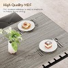 Garvee Stylish Dining Table Set for 4 - Kitchen Table with Comfortable Bench & 2 Chairs, Space-Saving Design with Wine Rack - 4 of 4