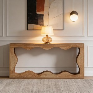 Console Table, Farmhouse Entryway Table Couch Table Behind Sofa - 1 of 4