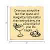 Slickblue Funny Queso & Margarita Wood Sign – Rustic Wall Decor for Kitchen or Bar – 7x7 Inches, Color Options - 3 of 3
