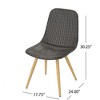 VASIP Set of 2 Outdoor Rattan Dining Chair, Armchair with Heat Transfer and Powder Coated Legs, Set of 2  for Outdoor Dining, Garden, Porch - 3 of 4