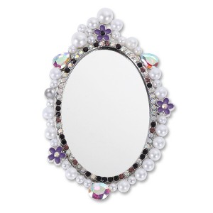 Unique Bargains Faux Pearl Mirror Phone Case Decoration 1 Pc - 1 of 4
