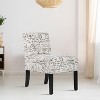 FDW Dining Chair Accent Chair with Soft Fabric and Backrest for Living Room - 2 of 4