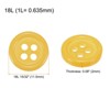 Unique Bargains Sewing Resin Round Flat 4-Hole Replacement Craft Buttons 20 Pcs - 2 of 4