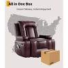 Oversized Power Lift Recliner Chair with Heat & Massage, PU Leather Electric Lift Chair for Elderly & Mobility Impaired, Adjustable Backrest & Leg - 3 of 4