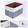 REGALWOVEN Fabric Collapsible Lightweight Open Storage Bins 15 x 10.2 x 9.8 Inch 3 Packs - 2 of 4