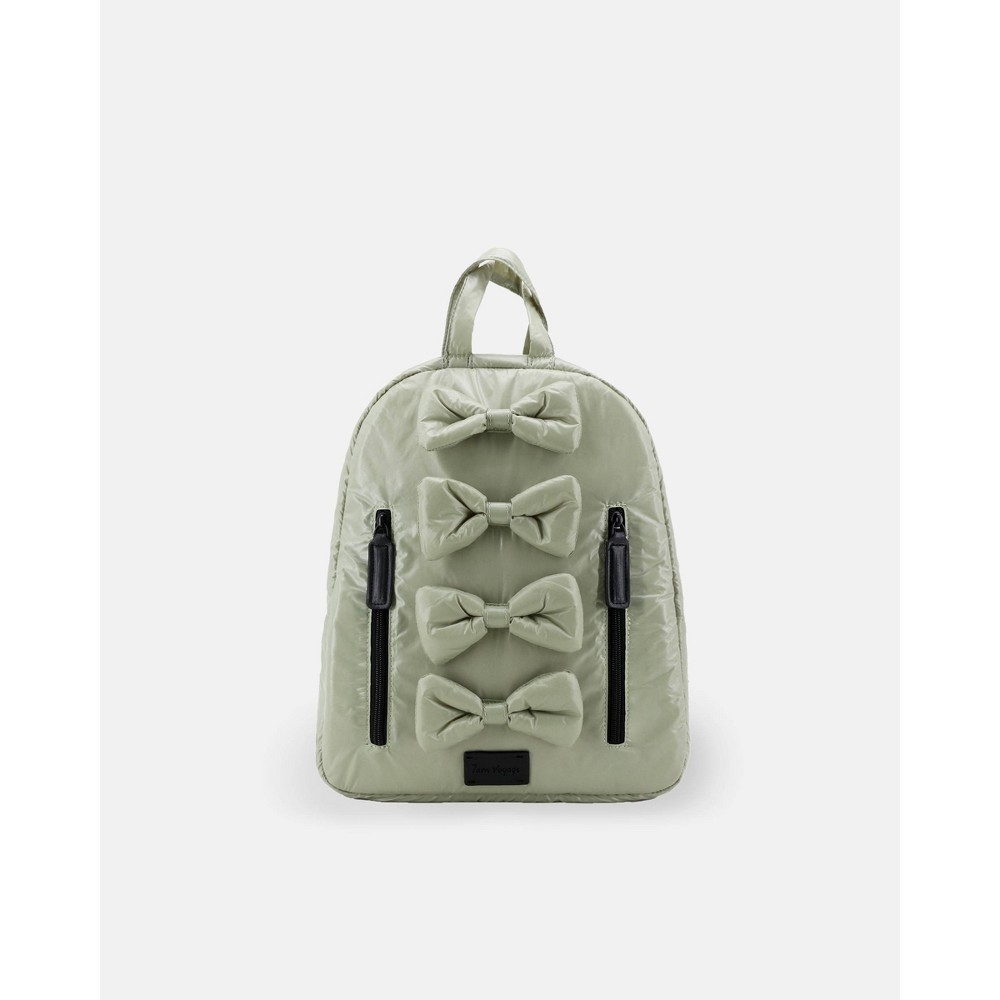 Photos - Travel Accessory 7AM Enfant Kids' 14" Bows Puffer Backpack - Matcha