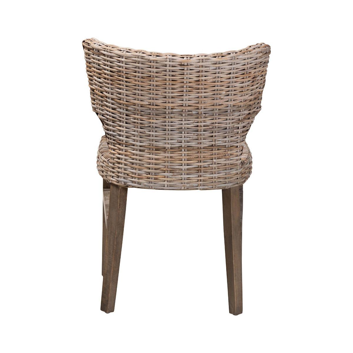 Enver Rattan and Wood Dining Chair Set Natural/Brown - bali & pari: Handcrafted, Indonesian Origin - thumbnail 5