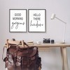 Stupell Industries Morning Gorgeous Hello Handsome Romantic Framed Giclee, 2 Pieces, each 16 x 20 - 2 of 3
