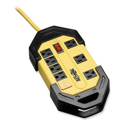 Tripp Lite Power It! Safety Power Strip with GFCI Plug, 8 Outlets, 12 ft Cord, Yellow/Black