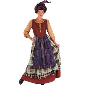 HalloweenCostumes.com Women's Disney Hocus Pocus Deluxe Mary Sanderson Halloween Costume | Salem Witch Sisters Outfit - 1 of 4