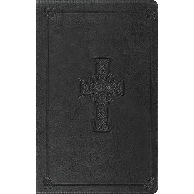 Thinline Bible-ESV-Celtic Cross Design - (Leather Bound)