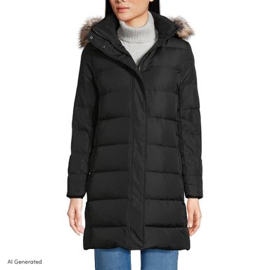 Lands' End Women's Tall Max 600 Down Puffer Coat - X Large Tall