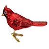 Old World Christmas 2.0 Inch Shiny Red Northern Cardinal Ornament Bird Clip-On Tree Ornaments - 2 of 3