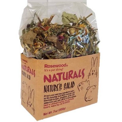 Rosewood Nature's Salad Guinea Pig & Rabbit Small Animal Dry Food - 7oz