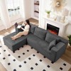 Mjkone 106'' Modern 2-Piece Corduroy Free Combination L-Shaped Sofa Deep Seat,Upholstered Chaise Sectional Sofas With Left Chaise - 2 of 4