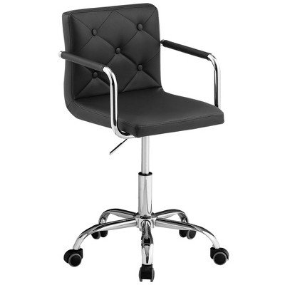 VECELO Rolling Work Chair for Home Office Desk Adjustable Height