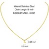 Personalized Initial Necklace: 18K Gold Plated Tiny Letter Pendant for Women, Dainty Gift - 4 of 4