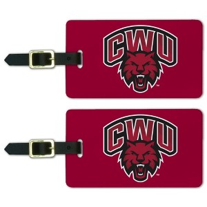 Central Washington University Primary Logo Luggage ID Tags Suitcase CarryOn Cards  Set of 2 - 1 of 4