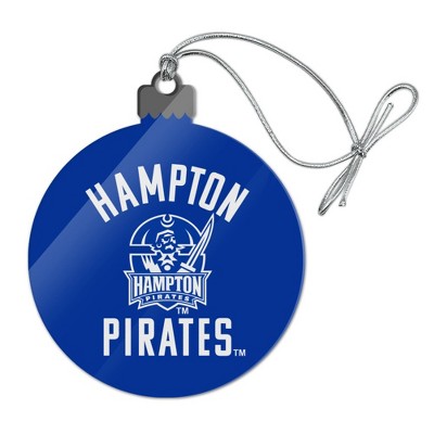 Hampton University Pirates Acrylic Christmas Tree Holiday Ornament