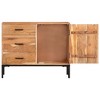 vidaXL Sideboard 34.6Inchx11.8Inchx28.7Inch Solid Acacia Wood - 4 of 4