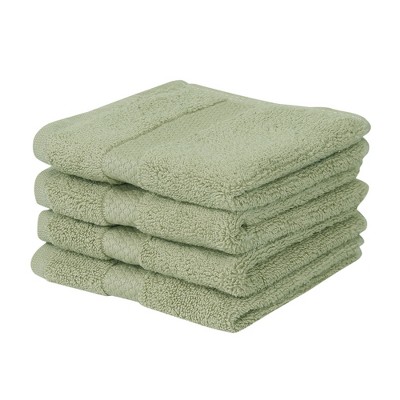 Splash Zero Twist 100% Ring Spun Cotton Face Washcloth Set – Reversible, 550 GSM, Soft, Lightweight, Highly Absorbent Towels for Bathroom