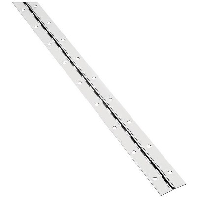 National Hardware 48 in. L Silver Nickel Continuous Hinge 1 pk