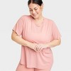 Women's Beyond Ease Crewneck Legging Friendly Short Sleeve T-Shirt - All In Motion™ - 3 of 3