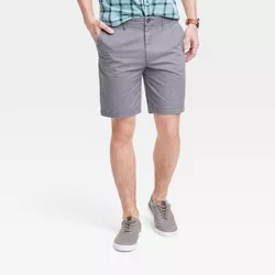 Men's Every Wear 9" Slim Fit Flat Front Chino Shorts - Goodfellow & Co™ Thundering Gray 42