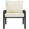 vidaXL Patio Chairs with Sand Cushions 2 pcs 26.8 in.x29.9 in.x31.1 in. Steel - 4 of 4