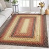 Indoor Modern Imitation Weaving Textured Area Rugs for Bedroom Living Room Abstract Easy Care Washable Soft Low Pile Non Slip Carpet - 4 of 4