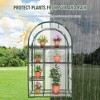 YARDSIGHT 4-Tier Mini Greenhouse Steel Frame and PE Cover Plastic Plant Rack Stand Green House with Plant Repotting Mat for Indoor & Outdoor Use - 3 of 4
