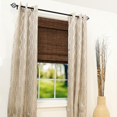 Cocoa Bamboo Cordless Blackout Roman Shade 46" x 64"