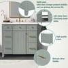 Vynxaria 36" Bathroom Vanity Cabinet with Sink Top Combo Set , Green ,Single Sink,Shaker Cabinet with Soft Closing Door and 3 Drawers - 4 of 4