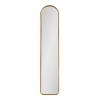 Kate & Laurel All Things Decor 8"x38" Caskill Framed Arch Wall Mirror Gold - 4 of 4