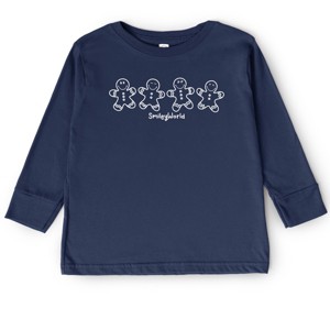 SmileyWorld Gingerbread - Toddler Long Sleeve Graphic Tee and Youth Long Sleeve Graphic T-Shirt - 1 of 3