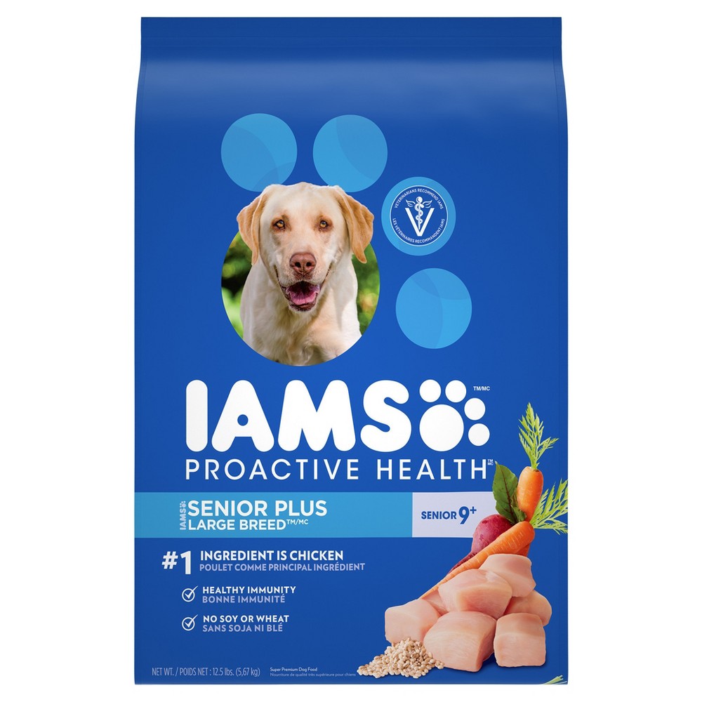 UPC 019014705450 product image for Iams Proactive Health Large Breed Senior Plus - Dry Dog Food - 12.5lbs | upcitemdb.com