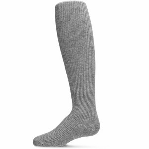 Memoi Girls' Thin Ribbed Cotton Tights - 1 of 3